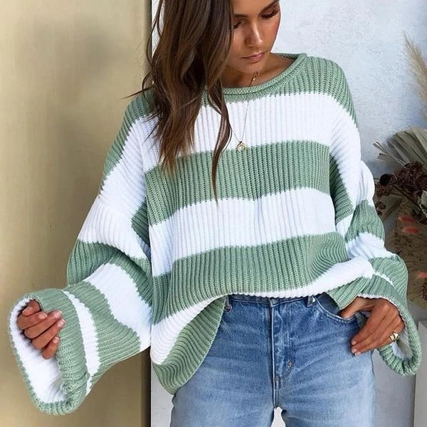 Oriana Sweater | Boxy Cropped Ribbed Knit