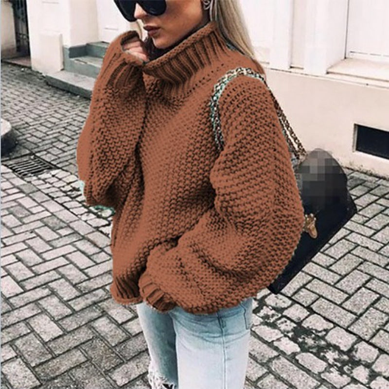 Oriana Turtleneck Sweater | Chunky Knit, Oversized Fit