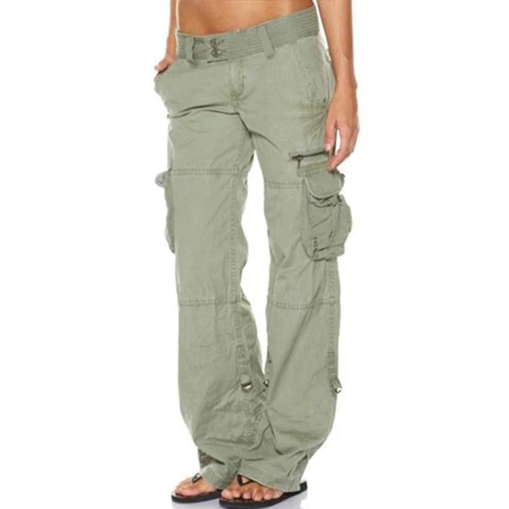 Pantalon cargo pour femme avec poches fonctionnelles – Confort et style contemporain, disponible en plusieurs couleurs, tailles S à XL