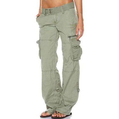 Pantalon cargo pour femme avec poches fonctionnelles – Confort et style contemporain, disponible en plusieurs couleurs, tailles S à XL