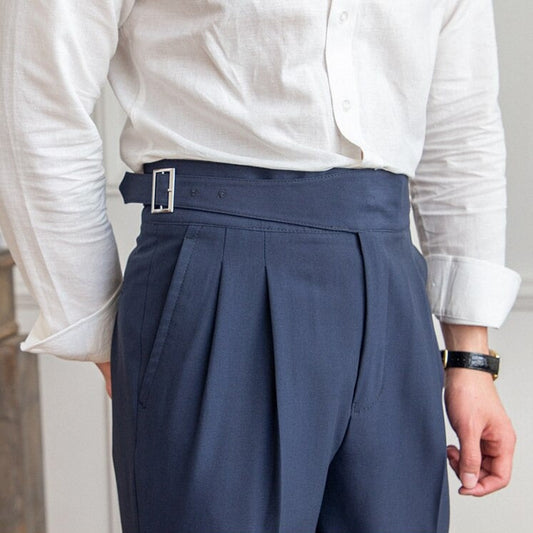 Elegant Pants with Buckle Details – Comfortable and Versatile Fit