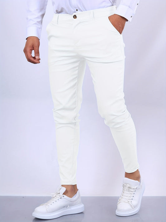 Slim business pants for men in quality fabric – Ideal for office and formal events