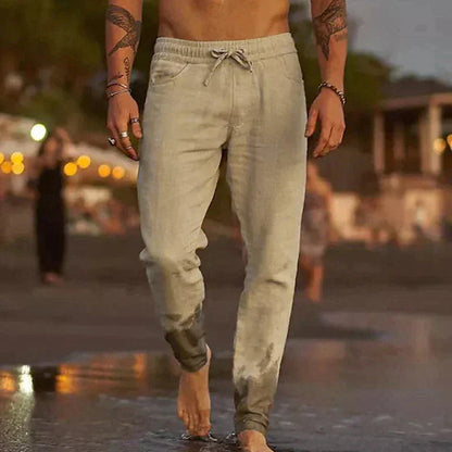 Pantalon d'été en coton pour homme – Coupe décontractée et aérée, disponible en plusieurs tailles et couleurs