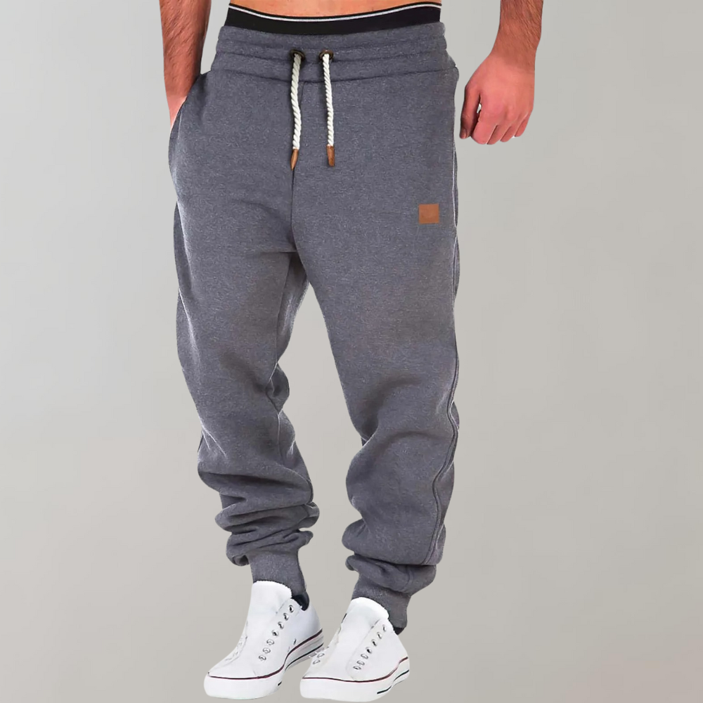 Pantalon de jogging pour homme en coton doux avec taille réglable – Confort et style actif, disponible en plusieurs tailles et couleurs