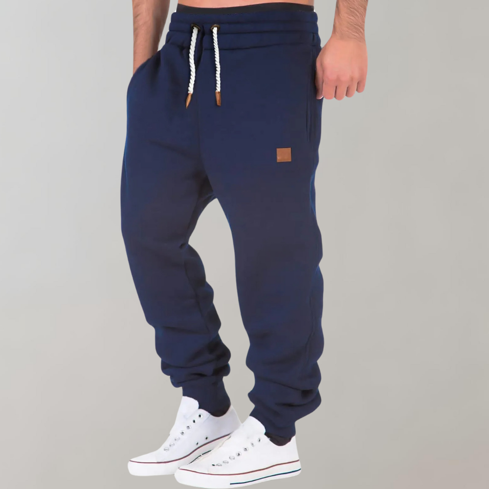 Pantalon de jogging pour homme en coton doux avec taille réglable – Confort et style actif, disponible en plusieurs tailles et couleurs