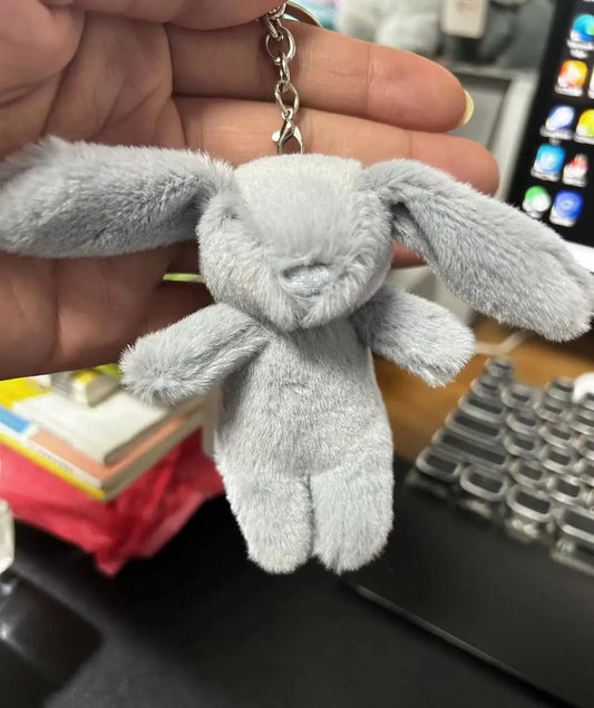 Cute Plush Rabbit Keychain with Secure Attachment – Versatile Accessory for Bags and Keys