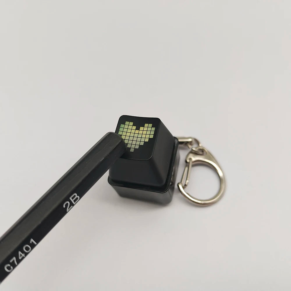 Mechanical Keyboard RGB Compact Keychain with LED Lighting and Tactile Design – Practical and Fun Office Accessory