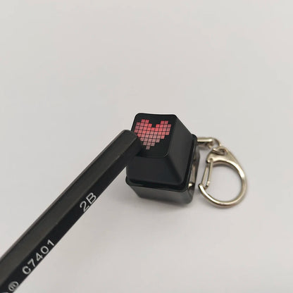 Mechanical Keyboard RGB Compact Keychain with LED Lighting and Tactile Design – Practical and Fun Office Accessory