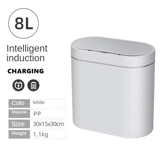 Intelligent Sensor Trash Can 8L for Kitchen and Bathroom – Compact and Waterproof