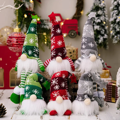 Faceless LED Doll Elf Gnome 20/30 cm for Christmas Decoration – Festive and Warm Atmosphere
