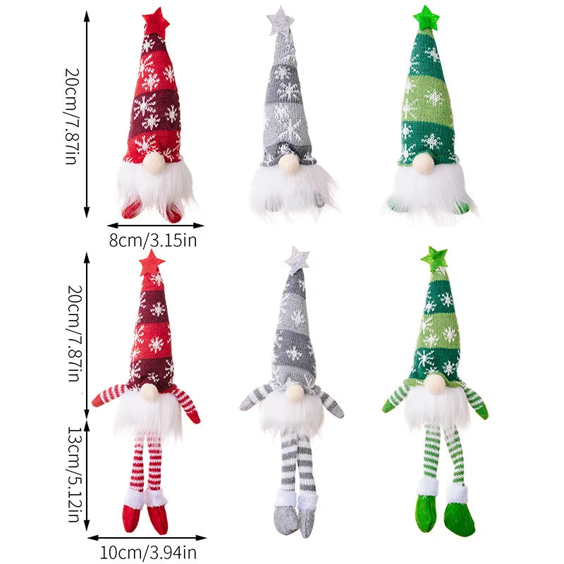 Faceless LED Doll Elf Gnome 20/30 cm for Christmas Decoration – Festive and Warm Atmosphere
