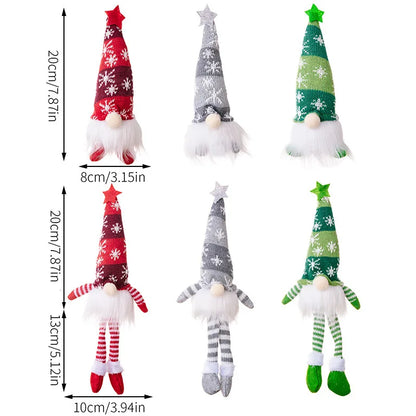 Faceless LED Doll Elf Gnome 20/30 cm for Christmas Decoration – Festive and Warm Atmosphere