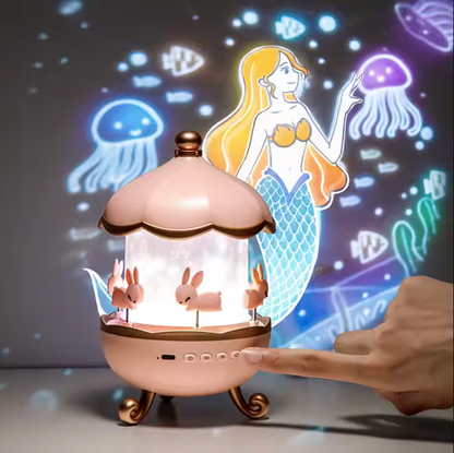 Projecteur de nuit amélioré avec 12 thèmes et connexion Bluetooth – Lumière apaisante pour enfants