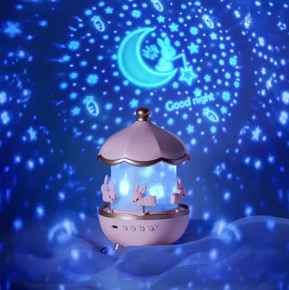 Projecteur de nuit amélioré avec 12 thèmes et connexion Bluetooth – Lumière apaisante pour enfants
