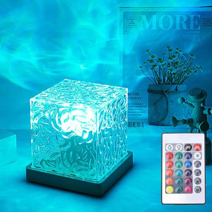 Projecteur de Vagues Océaniques à 16 Couleurs avec Télécommande – Lampe d'Ambiance Relaxante pour Usage Intérieur