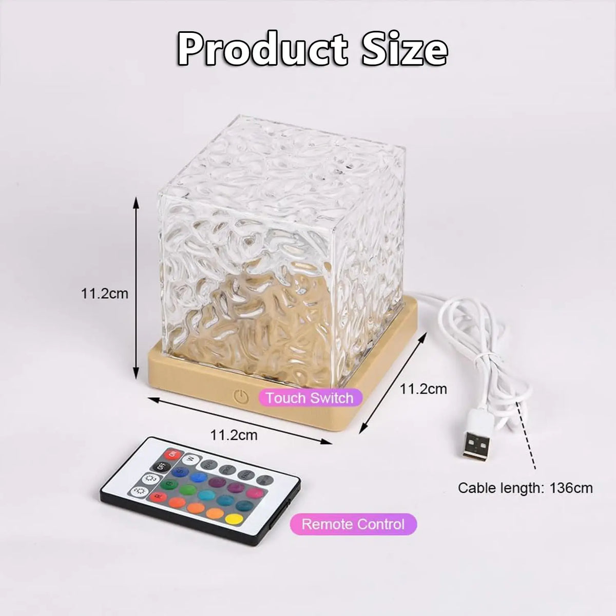 Projecteur de Vagues Océaniques à 16 Couleurs avec Télécommande – Lampe d'Ambiance Relaxante pour Usage Intérieur