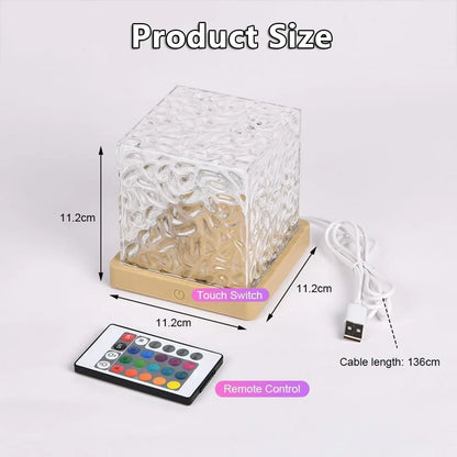 Projecteur de Vagues Océaniques à 16 Couleurs avec Télécommande – Lampe d'Ambiance Relaxante pour Usage Intérieur