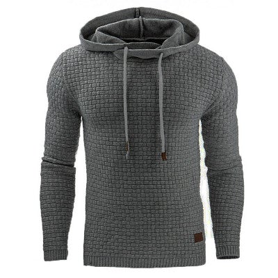 Sweat à capuche texturé pour hommes – Confort et style décontracté
