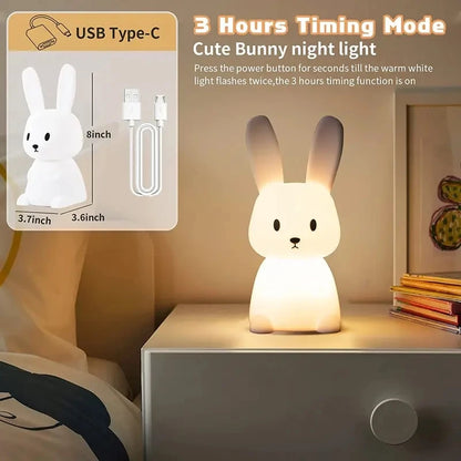 Rabbie Night Light | LED, Touch Sensor, Color Changing