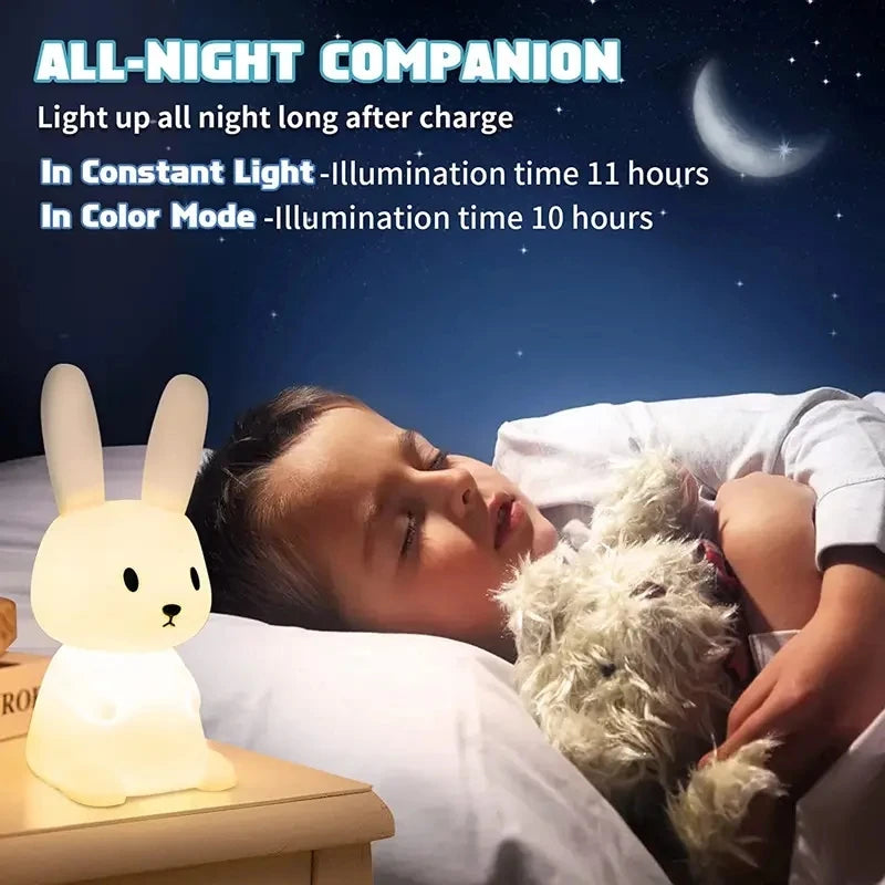 Rabbie Night Light | LED, Touch Sensor, Color Changing