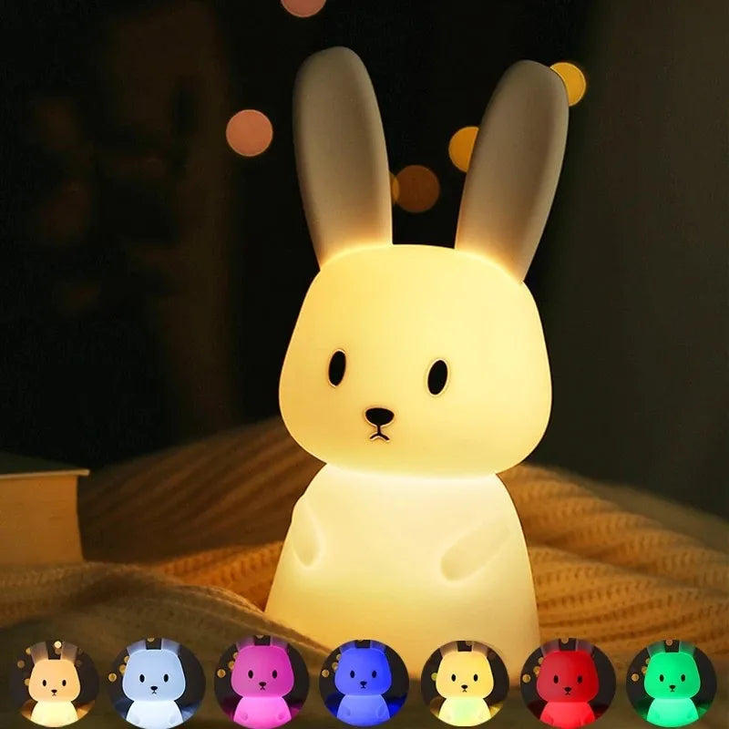 Rabbie Night Light | LED, Touch Sensor, Color Changing