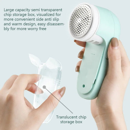Rasoir électrique USB pour peluches sur vêtements – Tondeuse ergonomique avec lame tourbillonnante et couverture en maille