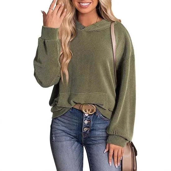 Rela Hoodie | Lightweight Ribbed Knit