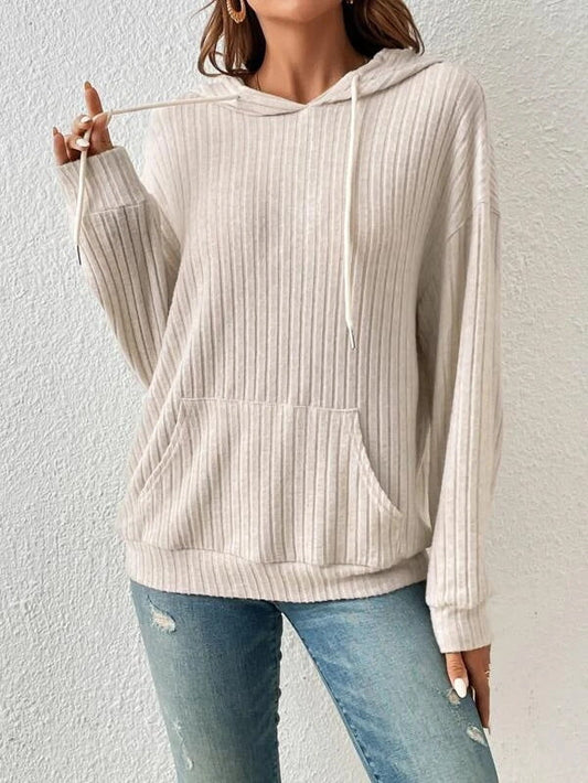Relaxtic Hoodie | Ribbed Knit, Casual Comfort