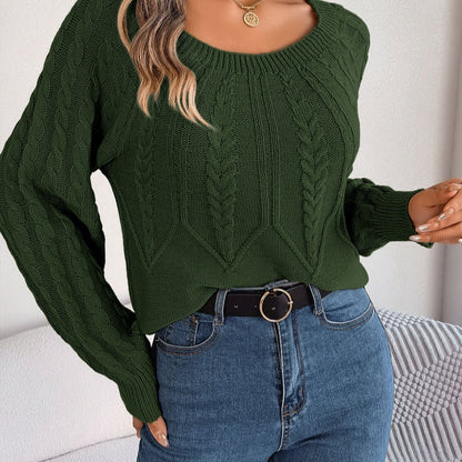 Relaxtic Pullover Sweater | Boxy Cable Knit, Cozy Fall Essential