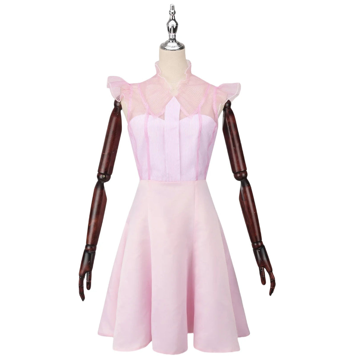 Robe de sorcière Glinda Rose – Costume élégant pour Halloween et événements à thème