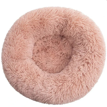 Niche ronde en peluche pour animaux de grande taille – Maison douce et chaude pour chien