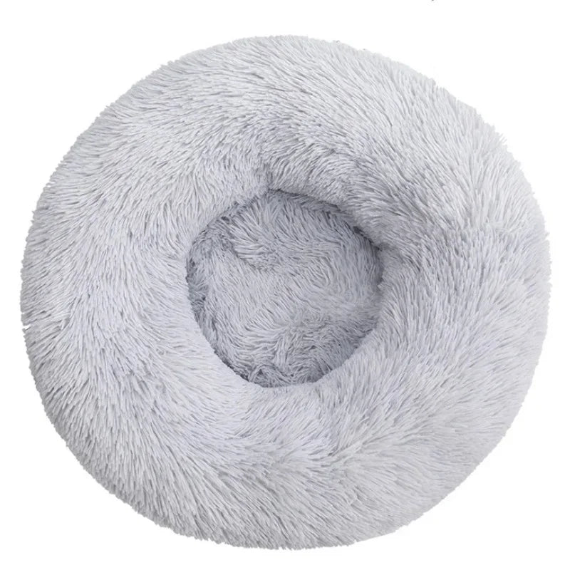 Niche ronde en peluche pour animaux de grande taille – Maison douce et chaude pour chien