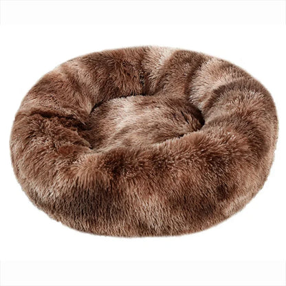 Niche ronde en peluche pour animaux de grande taille – Maison douce et chaude pour chien