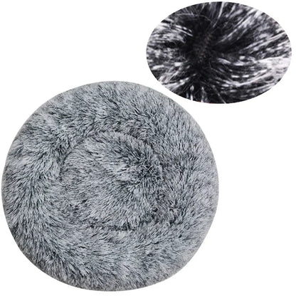Niche ronde en peluche pour animaux de grande taille – Maison douce et chaude pour chien