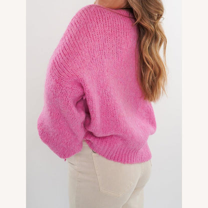 Gilet sans manches pour femme en polyester doux – Rose vif, style décontracté avec détails ludiques