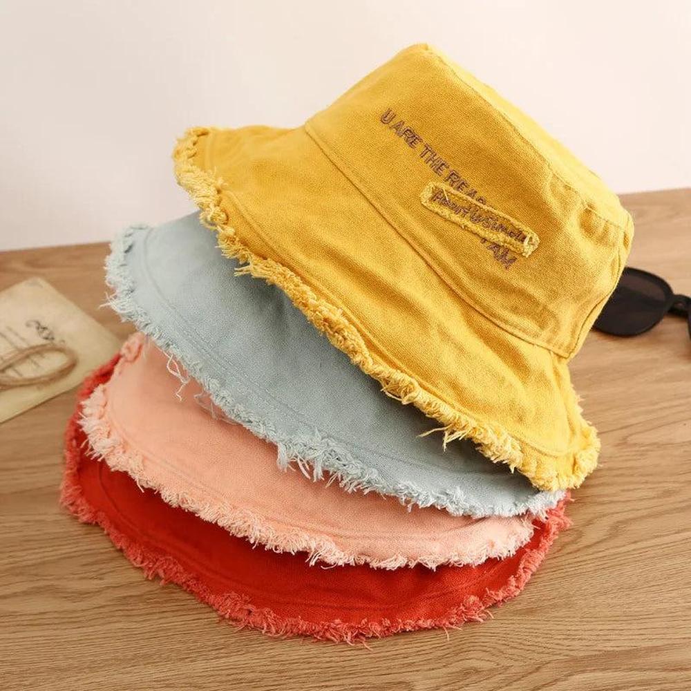Adjustable Cotton Sun Hat UV Protection for Men and Women - Trendy Sun Protection