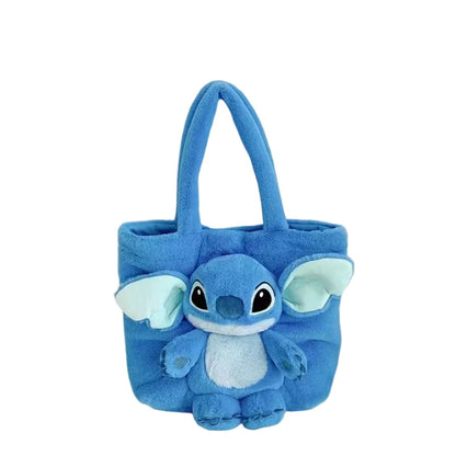 Sac d'épaule doux en peluche pour filles - Motif ours fraise, idéal pour petits objets, 25x20x10 cm