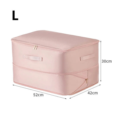 Sac de rangement compressible grande capacité en nylon résistant à l'humidité pour vêtements et couettes – 54x42 cm et 54x42x30 cm