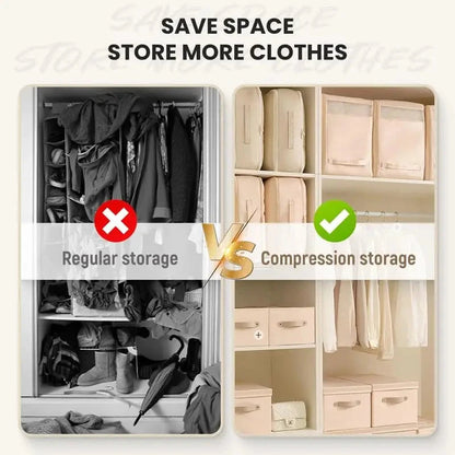 Sac de rangement compressible grande capacité en nylon résistant à l'humidité pour vêtements et couettes – 54x42 cm et 54x42x30 cm
