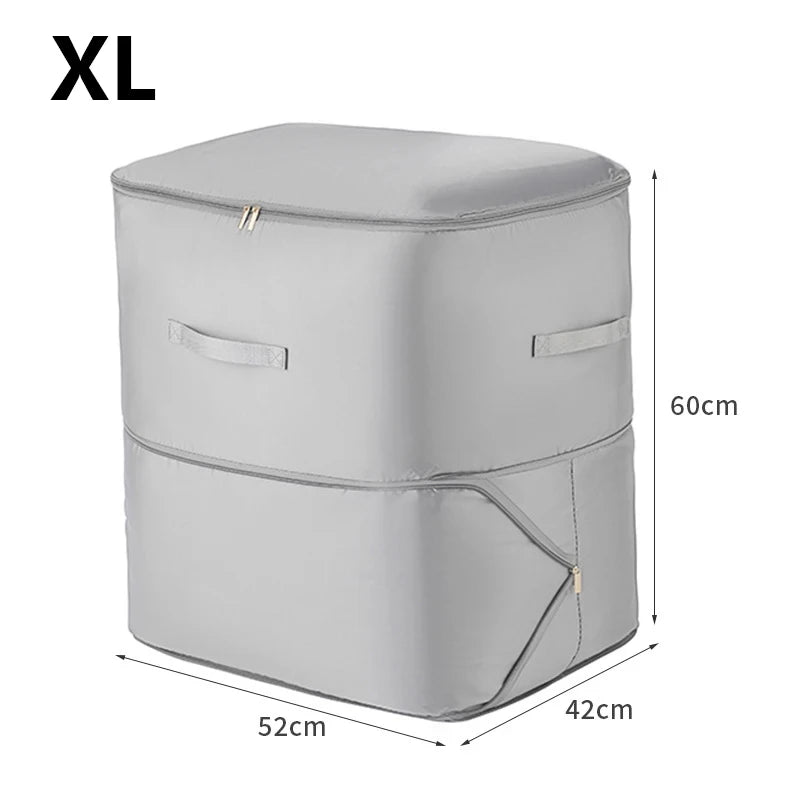 Sac de rangement compressible grande capacité en nylon résistant à l'humidité pour vêtements et couettes – 54x42 cm et 54x42x30 cm