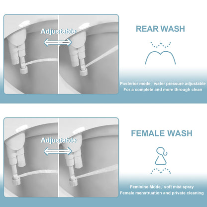 Samo Bidet Attachment | Ultra-Slim, Dual Nozzle