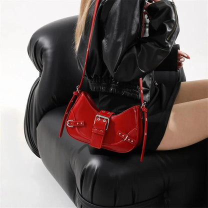 Sac à main en cuir élégant pour femmes – Sac d'épaule raffiné, 5 couleurs disponibles, 24x15x6 cm