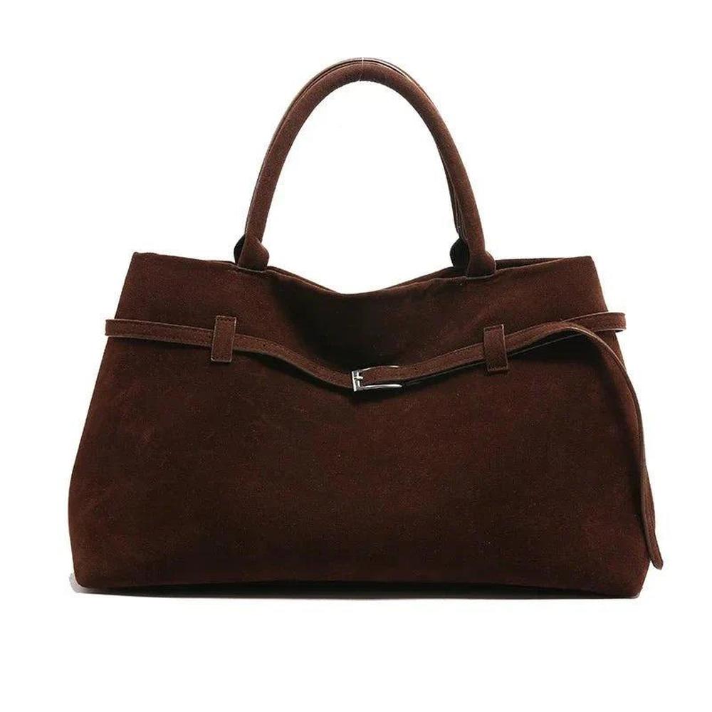 Elegant Women's Leather Handbag with Adjustable Shoulder Strap – Margaux Model Black, Beige, Red