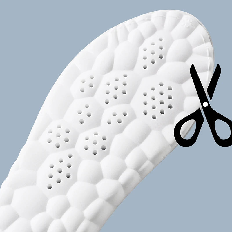Semelles intérieures sportives en latex avec soutien de la voûte plantaire – Confort respirant et amorti