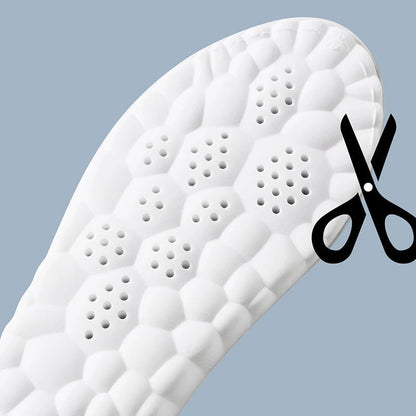Semelles intérieures sportives en latex avec soutien de la voûte plantaire – Confort respirant et amorti