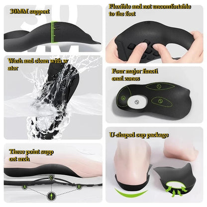 Unisex Orthopedic Insoles for Flat Feet with Arch Support – Comfortable EVA Inserts