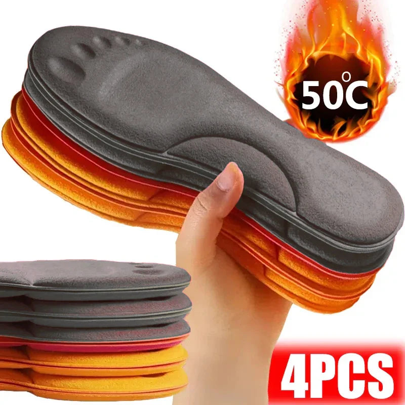 Semelles de massage en latex souple 4D avec soutien de la voûte plantaire – Confort optimal pour chaussures de sport
