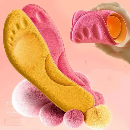 Semelles de massage en latex souple 4D avec soutien de la voûte plantaire – Confort optimal pour chaussures de sport
