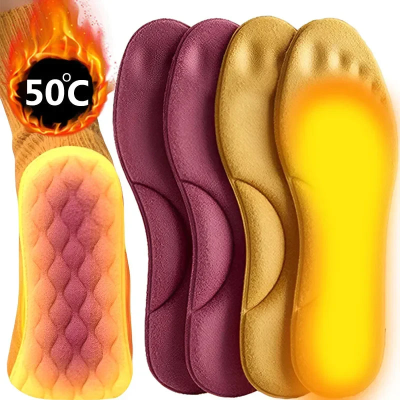 Semelles de massage en latex souple 4D avec soutien de la voûte plantaire – Confort optimal pour chaussures de sport