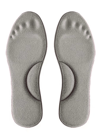 Semelles de massage en latex souple 4D avec soutien de la voûte plantaire – Confort optimal pour chaussures de sport
